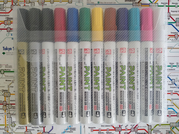 Magic Ink SR Paint Marker Sets MSR550C マジックインキペイントマーカー色セット